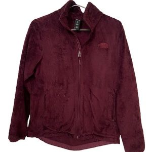 The North Face Deep Red Purple Pile Fleece Full Zip Jacket Women’s M